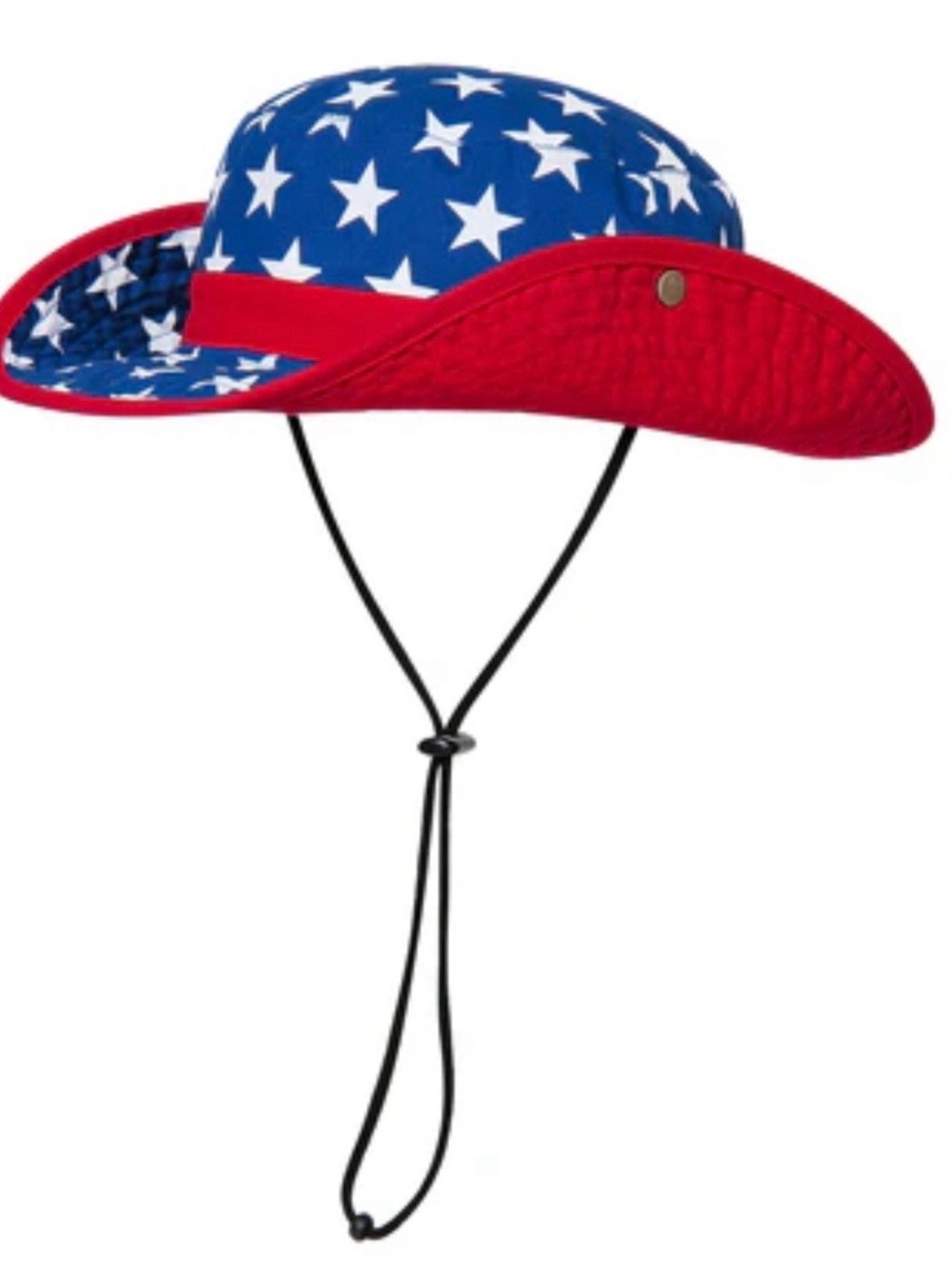totes Red and Blue Star Print Western Hat